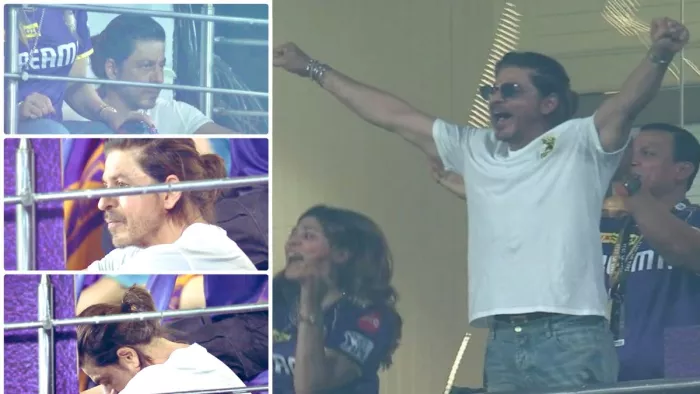 KKR vs RR: मैच के बाद भावुक हो उठे शाहरुख खान।(फोटो सोर्स: सोशल मीडिया)