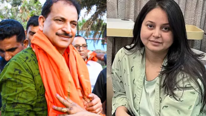 राजीव प्रताप रूडी और रोहिणी आचार्य। फोटो- जागरण