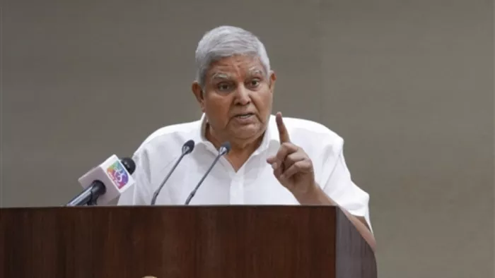 उपराष्ट्रपति जगदीप धनखड़ ने तल्ख अंदाज में न्यायपालिका की व्यवस्था पर टिप्पणी की है। (फोटो सोर्स- पीटीआई)