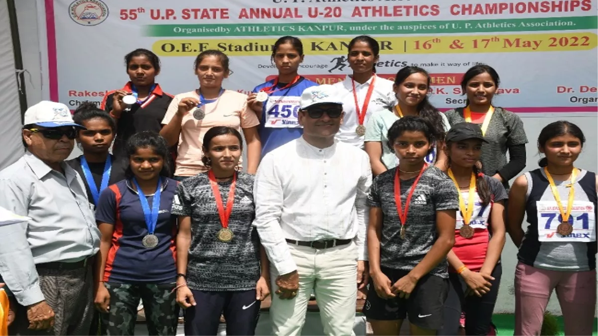 राज्यस्तरीय एथलीट प्रतियोगिता में विधि ने झटका स्वर्ण, कानपुर की खिलाड़ियों को कांस्य से करना पड़ा संतोष