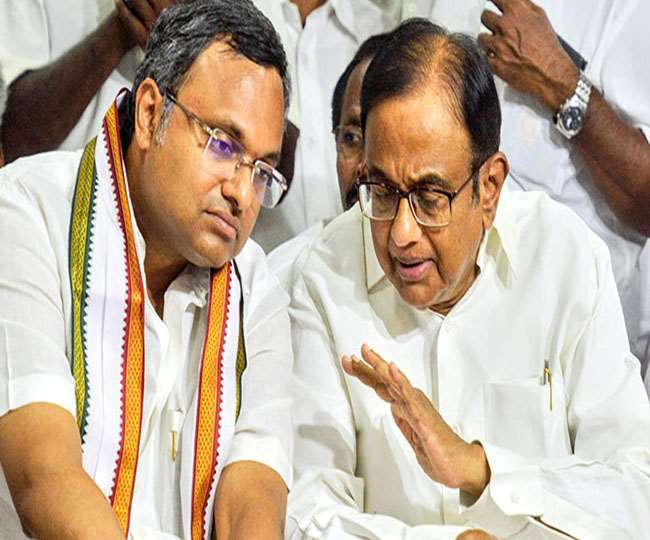 पी चिदंबरम के बेटे के घर पर सीबीआइ का छापा