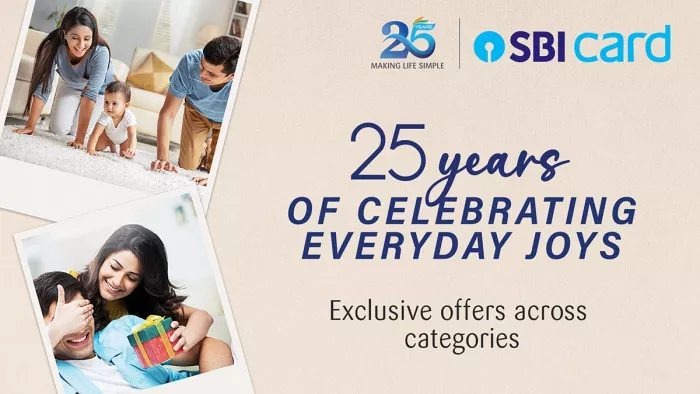 25 Years of SBI CARD Get attractive benefits on big brands