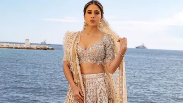 Sara Ali Khan Gets Trolled for Wear Black Strapless Gown in Cannes Film Festival 2023 Opening Party/Instagram