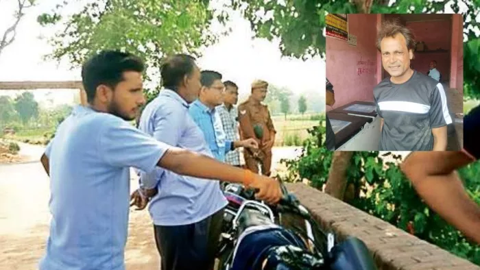 युवक की नहर में तलाश के दौरान मौके पर मौजूद एसडीम गजेंद्र सिंह नहर में युवक की तलाश करते ग्रामीण