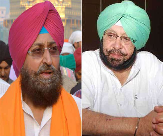 कांग्रेस सांसद प्रताप सिंह बाजवा और सीएम कैप्टन अमरिंदर सिंह की फाइल फोटो।