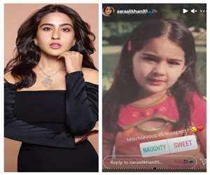 Sara Ali Khan shared a very cute childhood picture, photo went viral on social media.