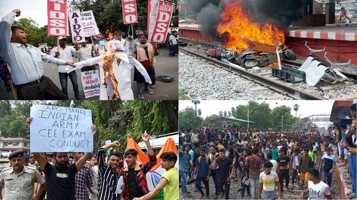 Agnipath Protest Updates LIVE: अग्निपथ के खिलाफ प्रदर्शन उग्र, रेल- मेट्रो सेवाओं पर पड़ा असर; सिंकदराबाद में पुलिस फायरिंग में एक की मौत