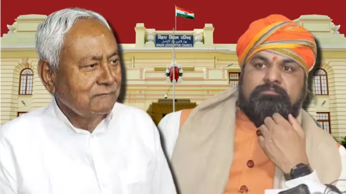 बिहार के सीएम नीतीश कुमार और डिप्टी सीएम सम्राट चौधरी। (फोटो- जागरण)