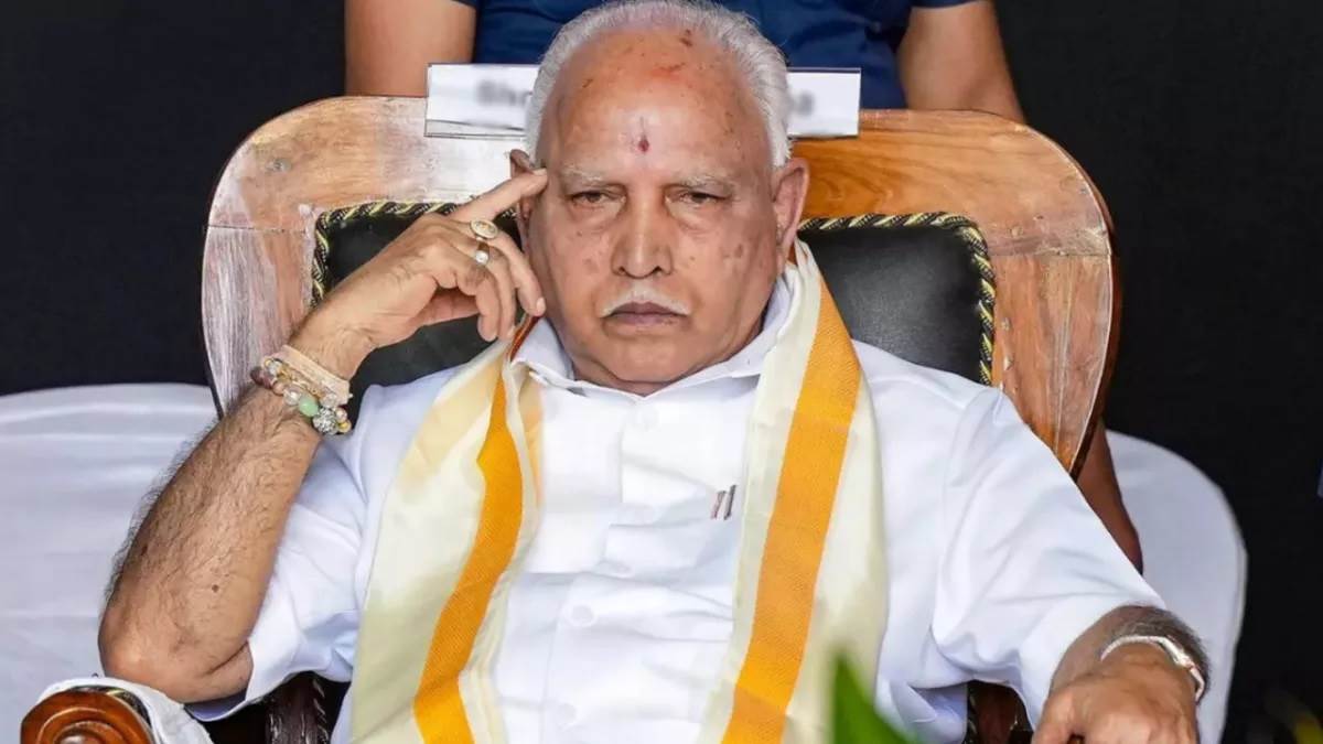 former karnataka cm bs yediyurappa appears before cid in pocso case