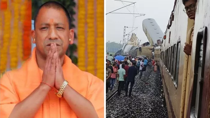 दार्जिलिंग जिले में हुए ट्रेन एक्सीडेंट पर सीएम योगी ने जताया दुख।