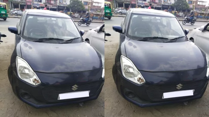 लोन की किस्त से बचने के लिए पूर्णिया का नंबर प्लेट लगाने में कार जब्त, दो गिरफ्तार