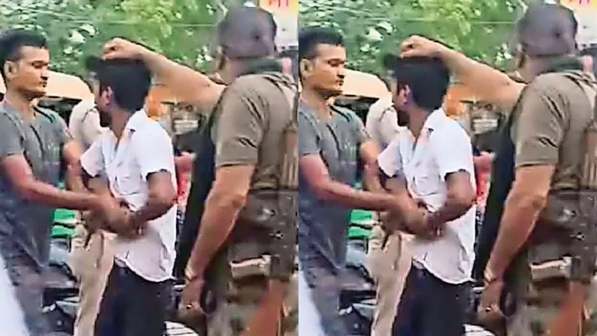 Bihar Police: चालान काटने का वीडियो बनाने पर पुलिस ने युवक को पीटा, ताकते रहे दारोगा साहब