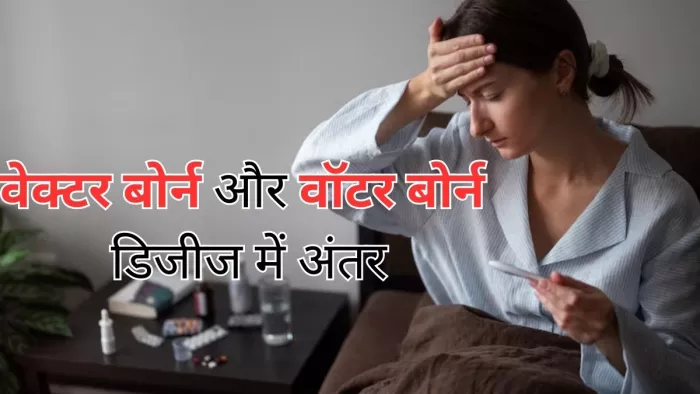 वेक्टर बोर्न और वॉटर बोर्न डिजीज में अंतर