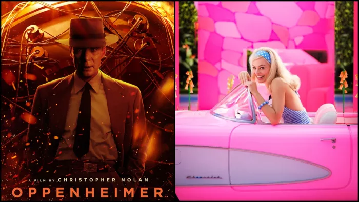 Christopher Nolan Oppenheimer Barbie advance ticket booking in India. Photo- Twitter