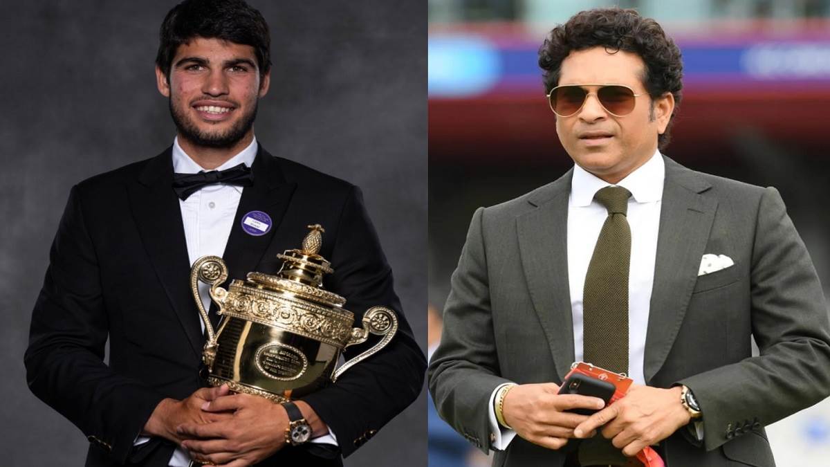 sachin tendulkar compares carlos alcaraz with roger federer and said that he will keep an eye on spanish tennis player