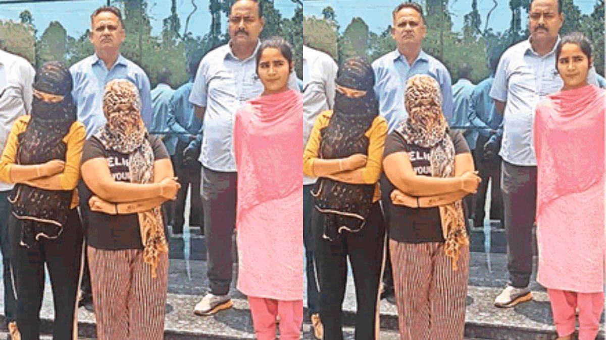 Yamunanagar News हेरोइन के साथ चचेरी बहनें गिरफ्तार, एक्टिवा पर करती