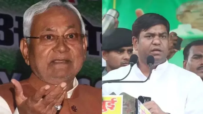 बिहार के सीएम नीतीश कुमार और वीआईपी प्रमुख मुकेश सहनी (जागरण)