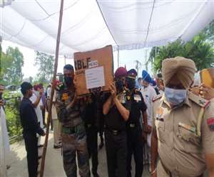 अमृतसर में पहुंचा लेफ्टिनेंट कर्नल अभीत सिंह बाठ का पार्थिव शरीर।