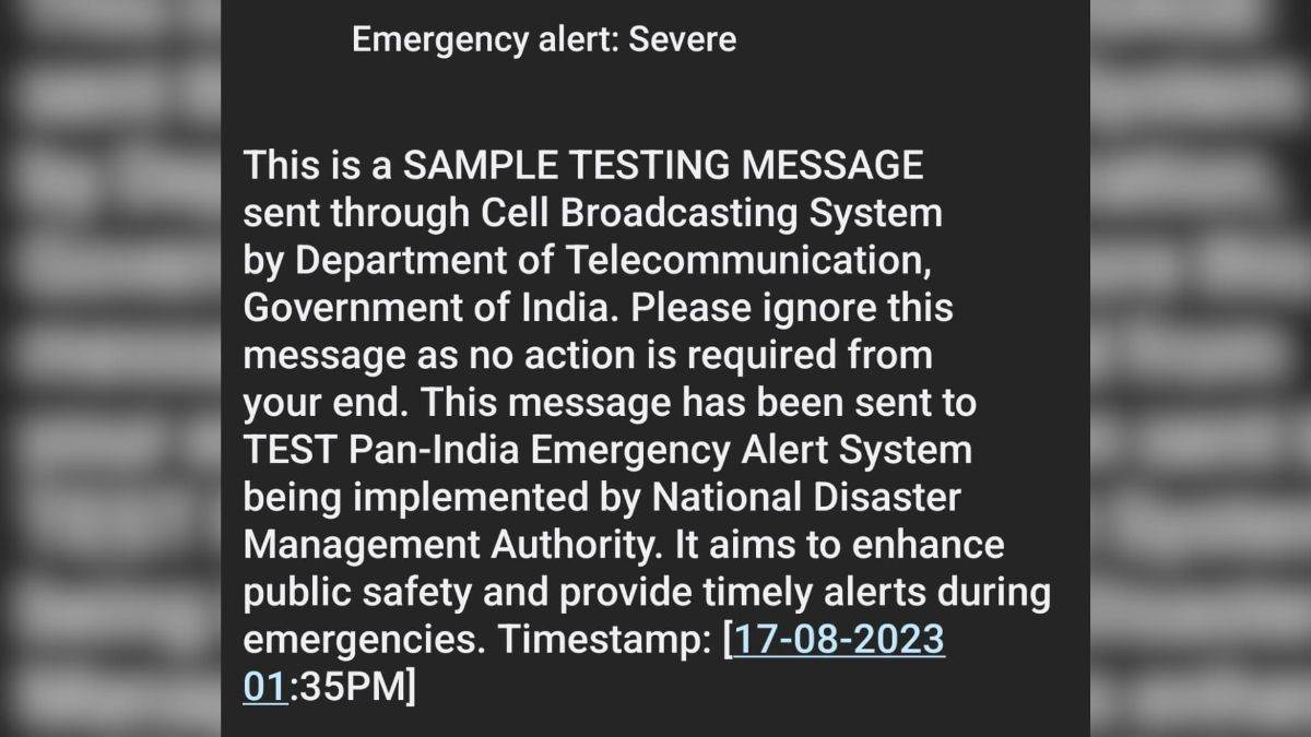 emergency alert on your phone today telecommunication department tested emergency alert system
