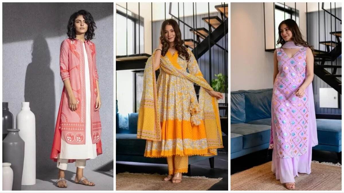 Indian Kurti for Womens With Lehenga & Dupatta | Art Silk Woven Readymade  Kurtis Stitched Kurta For Pakistani Women Teal at Amazon Women's Clothing  store