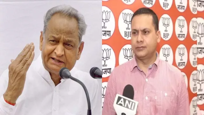 राजस्थान के मुख्यमंत्री अशोक गहलोत और भाजपा नेता अमित मालवीय। (फाइल फोटो)