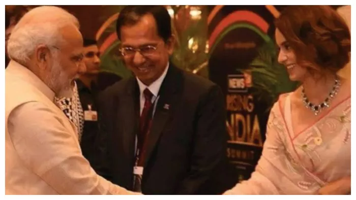 Kangana Ranaut with Prime Minister Narendra Modi