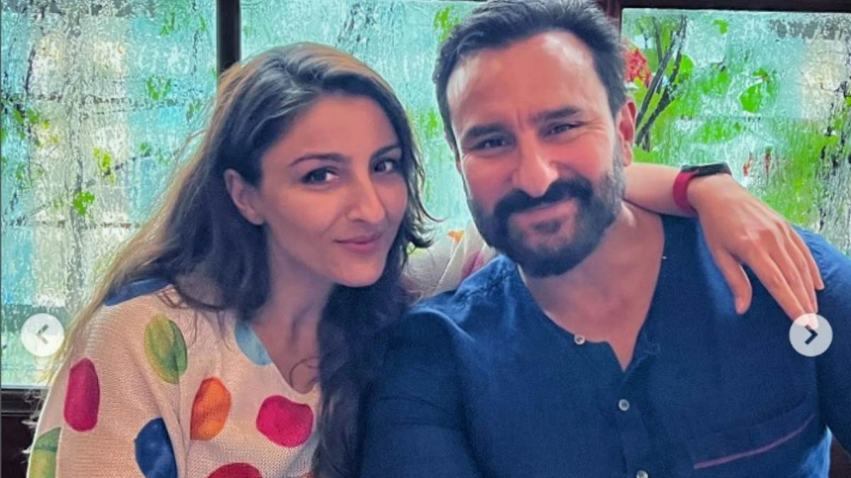 saif ali khan reached mehboob studio with sister soha ali khan speculations started after video has come out
