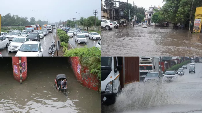 भारी बारिश से जालंधर शहर पानी-पानी, कई इलाकों में जलभराव