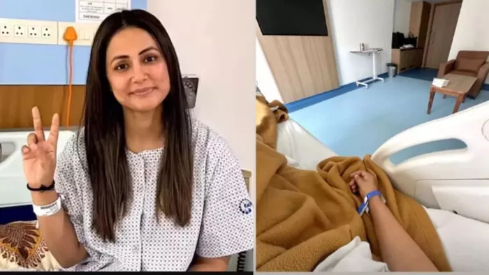 हिना खान ने अस्पताल से शेयर किया अपडेट