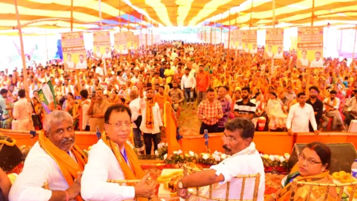 एनडीए के सम्मेलन में 225 सीटें जीतने का लक्ष्य घोषित। फोटो जागरण