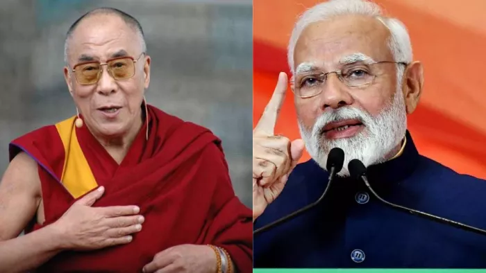 दलाईलामा ने नरेन्द्र मोदी को दी जन्मदिन पर बधाई