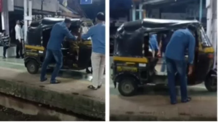 मुंबई के कुर्ला में एक ऑटो-रिक्शा का प्लेटफॉर्म में प्रवेश करने का एक वीडियो वायरल हुआ था।