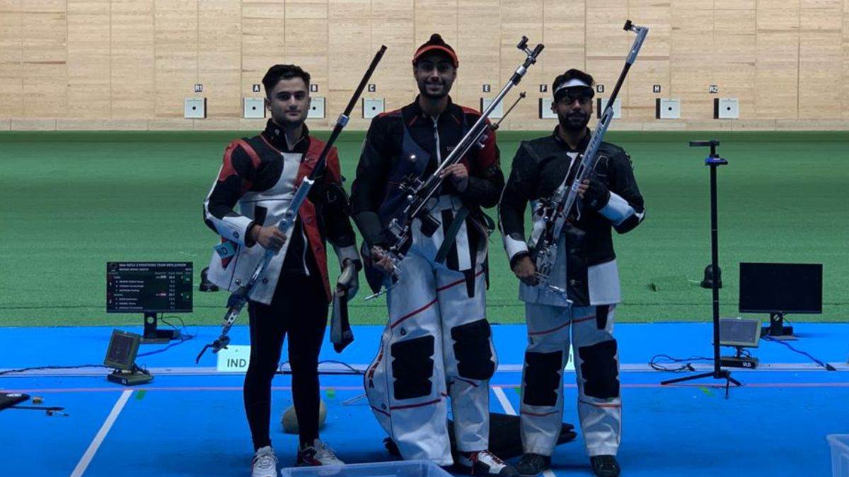 issf world championship 2022 shooter sartaj pankaj and surya won bronze medal
