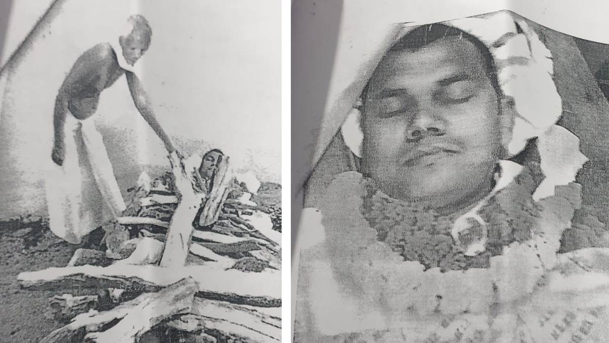 बिहार : भागलपुर में दुष्‍कर्म के आरोपित को जिंदा जलाने का किया नाटक।