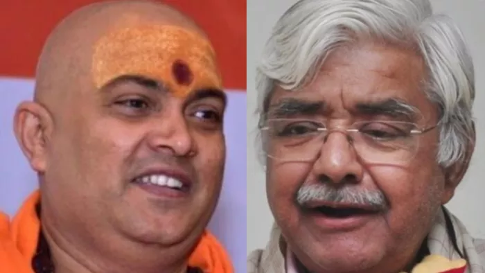 स्वामी जीतेंद्रानंद सरस्वती और विहिप के केंद्रीय कार्याध्यक्ष व वरिष्ठ अधिवक्ता आलोक कुमार।