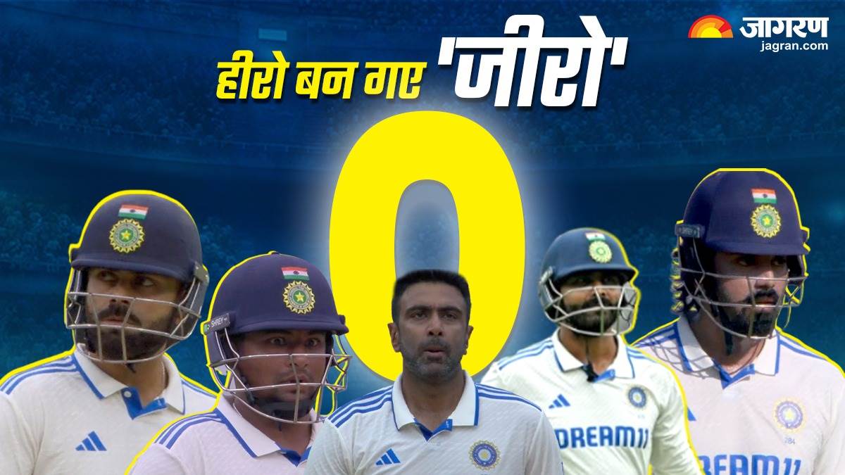 ind vs nz 1st test day 2 five indian batsman dismissed for ducks india created shameful record after 55 years