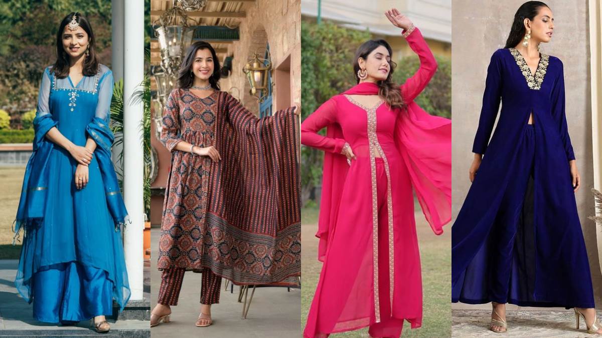 नजर ना लग जाए इन V नेक Salwar Suit वाले लेटेस्ट कलेक्शन को, जो महिलाओं के मुंह पर मात्र ₹899 में चढ़ गया है