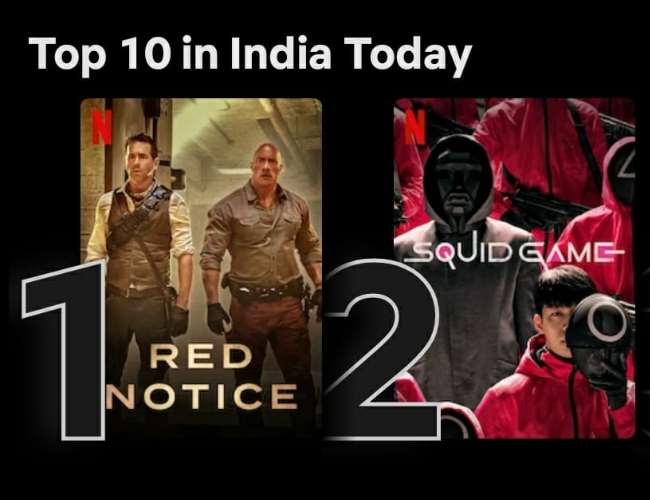 Netflix will release top 10 weekly list. Photo- screenshot