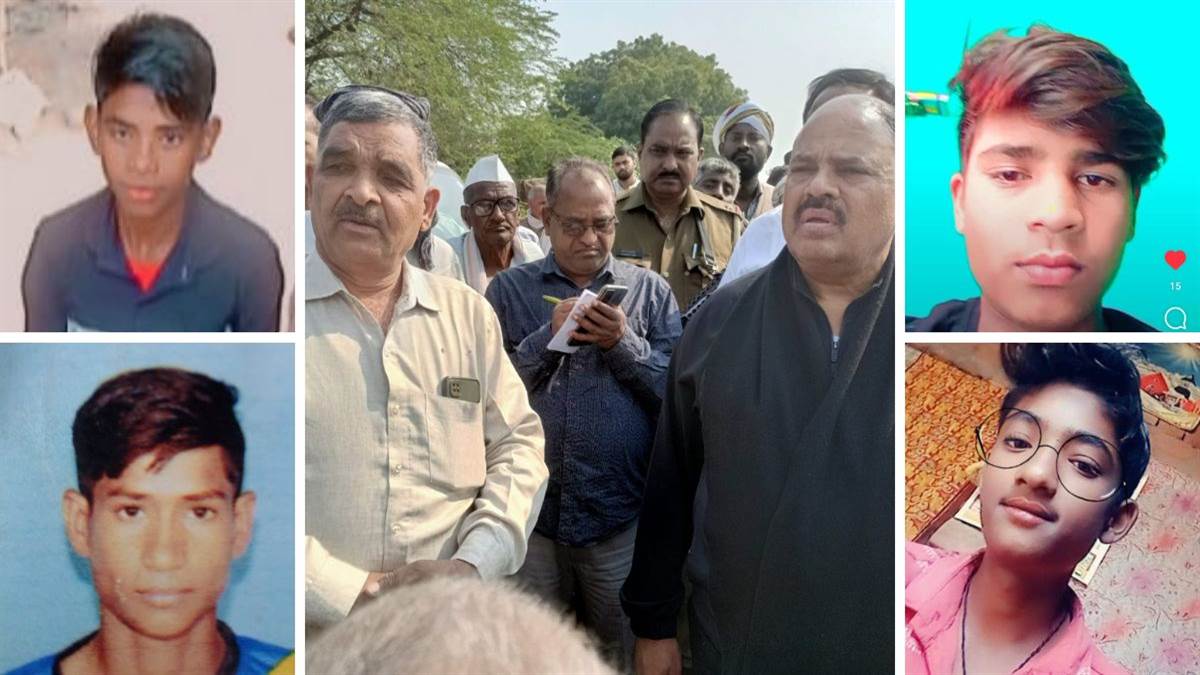 four laborers including two relatives of aligarh died in a road accident in ratlam madhya pradesh