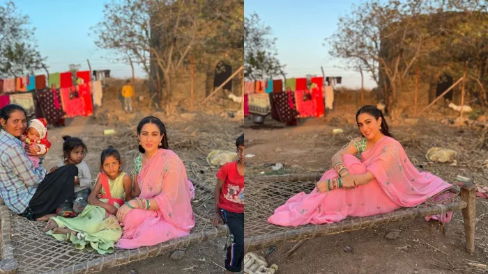 Sara Ali Khan, Sara Ali saree Look