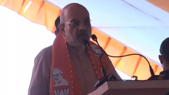 राजस्थान के अजमेर में गृह मंत्री अमित शाह की चुनावी रैली