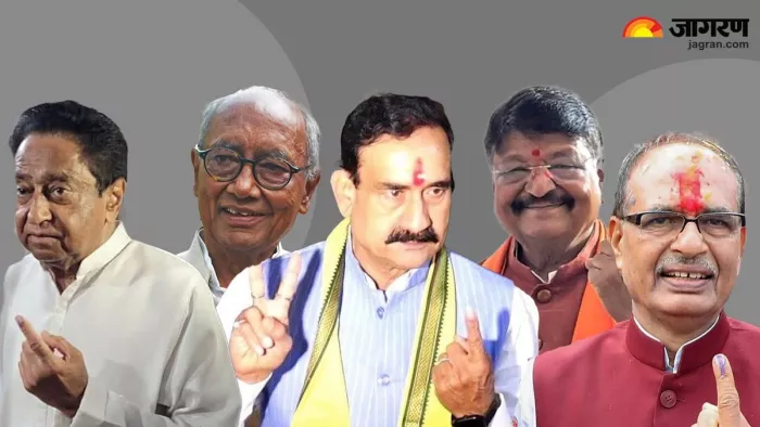 शिवराज सहित तमाम दिग्गजों ने किया मतदान (जागरण ग्राफिक्स)