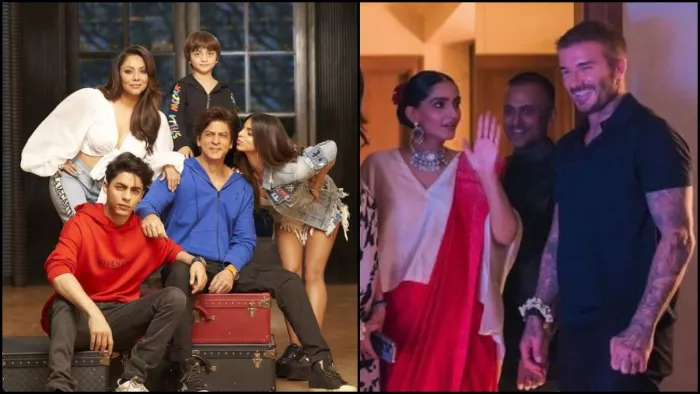 डेविड बेकहम की वेलकम पार्टी से शाह रुख खान की फैमिली फोटो वायरल। (फोटो क्रेडिट- इंस्टाग्राम)