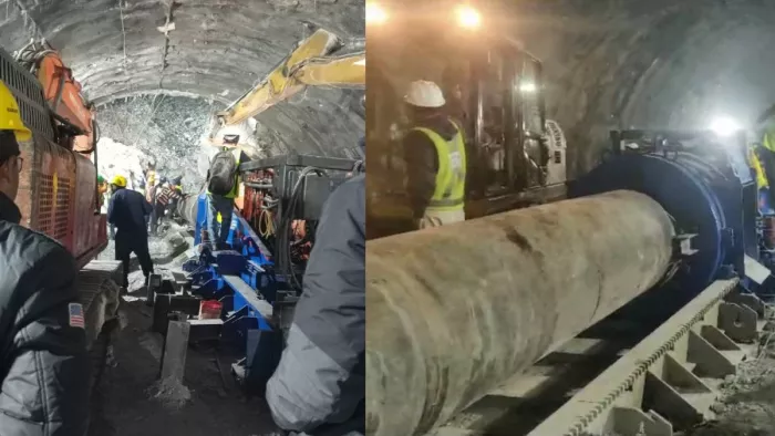 Uttarkashi Tunnel Rescue: टनल में श्रमिकों को निकालने के लिए आधी सुरंग तैयार