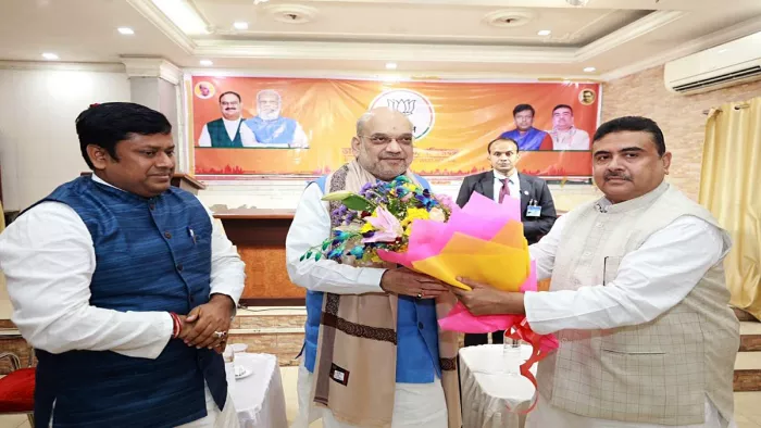 केंद्रीय गृह मंत्री अमित शाह ने भाजपा नेताओं के साथ की बैठक