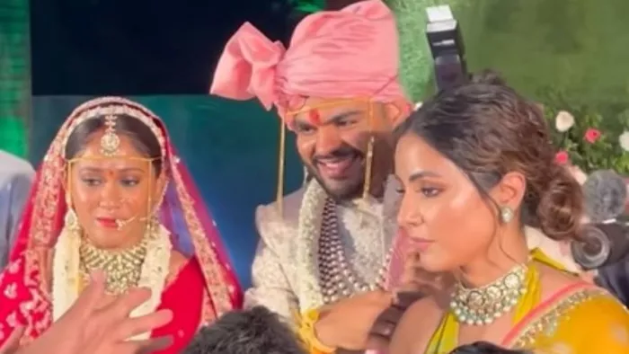 Hina Khan at Manager Kaushal Joshi Wedding