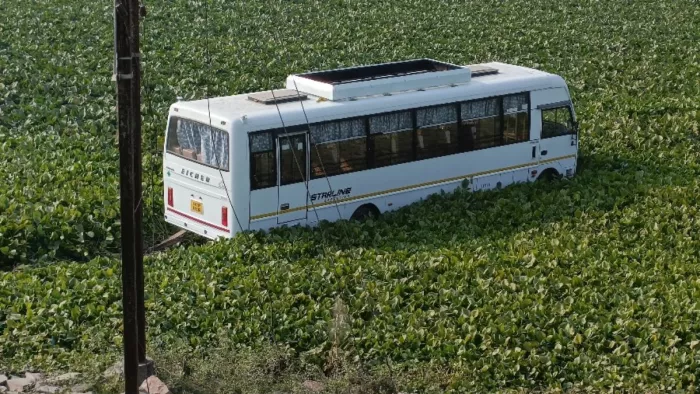 Bihar News: नवगछिया में बस चलाते हुए बिगड़ी ड्राइवर की तबीयत, 20 फीट खाई में उतरी बस; मच गई चीख-पुकार