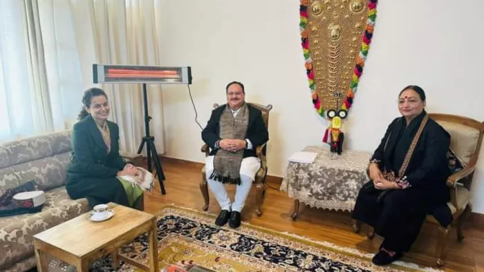तीन राज्यों में BJP की जीत के बाद पहली बार कुल्लू पहुंचे Nadda