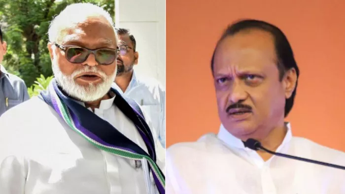छगन भुजबल और एनसीपी अध्यक्ष अजित पवार। ( फाइल फोटो )
