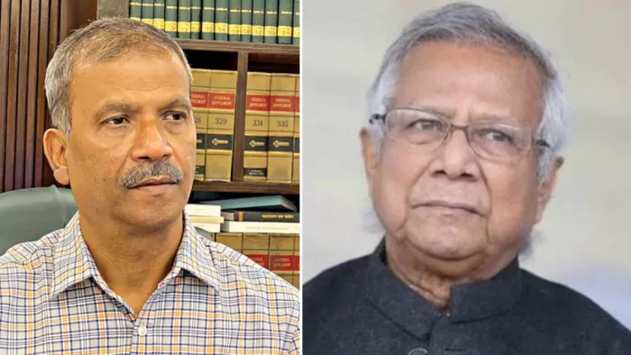 कानून मंत्री आसिफ नजरुल और मोहम्मद यूनुस। ( फाइल फोटो )